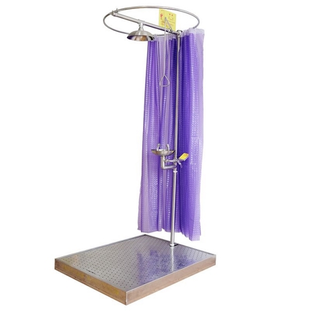 Curtain Booth Type Emergency Shower, DAAO6602