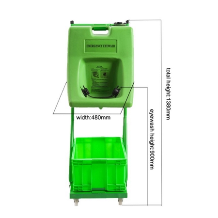 Portable Eyewash Station with Waste Water Tank, DAAOBX-7