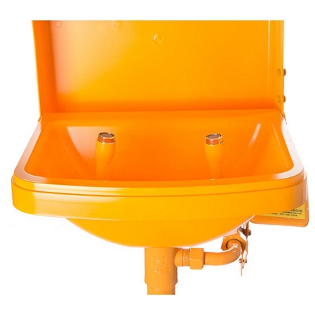Pedestal Mounted Emergency Eyewash with Covered Bowl, DAAO6623-D